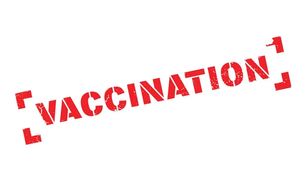 Carimbo de borracha de vacinação — Vetor de Stock