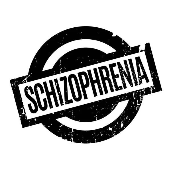 Sello de goma para esquizofrenia — Vector de stock