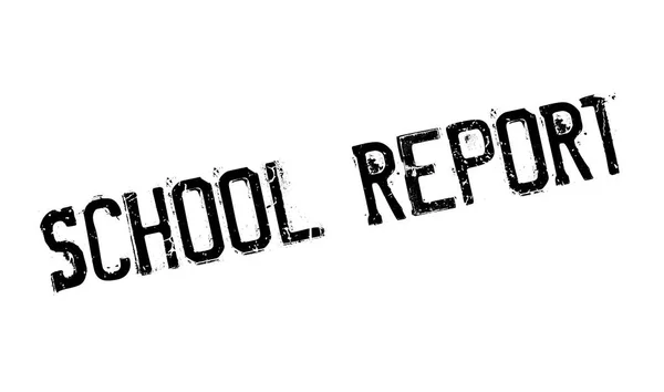 School rapport Rubberstempel — Stockvector