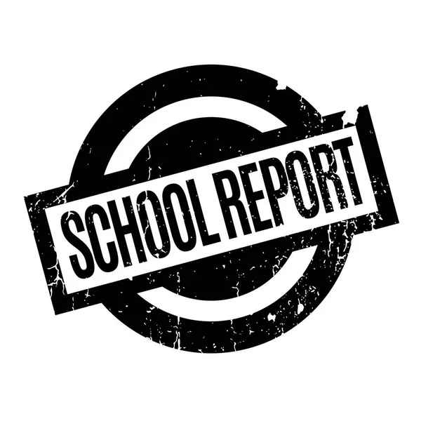 Pieczątka szkoły raport — Wektor stockowy