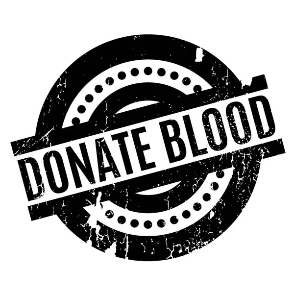 Δωρίσουν αίμα από καουτσούκ σφραγίδα — Διανυσματικό Αρχείο