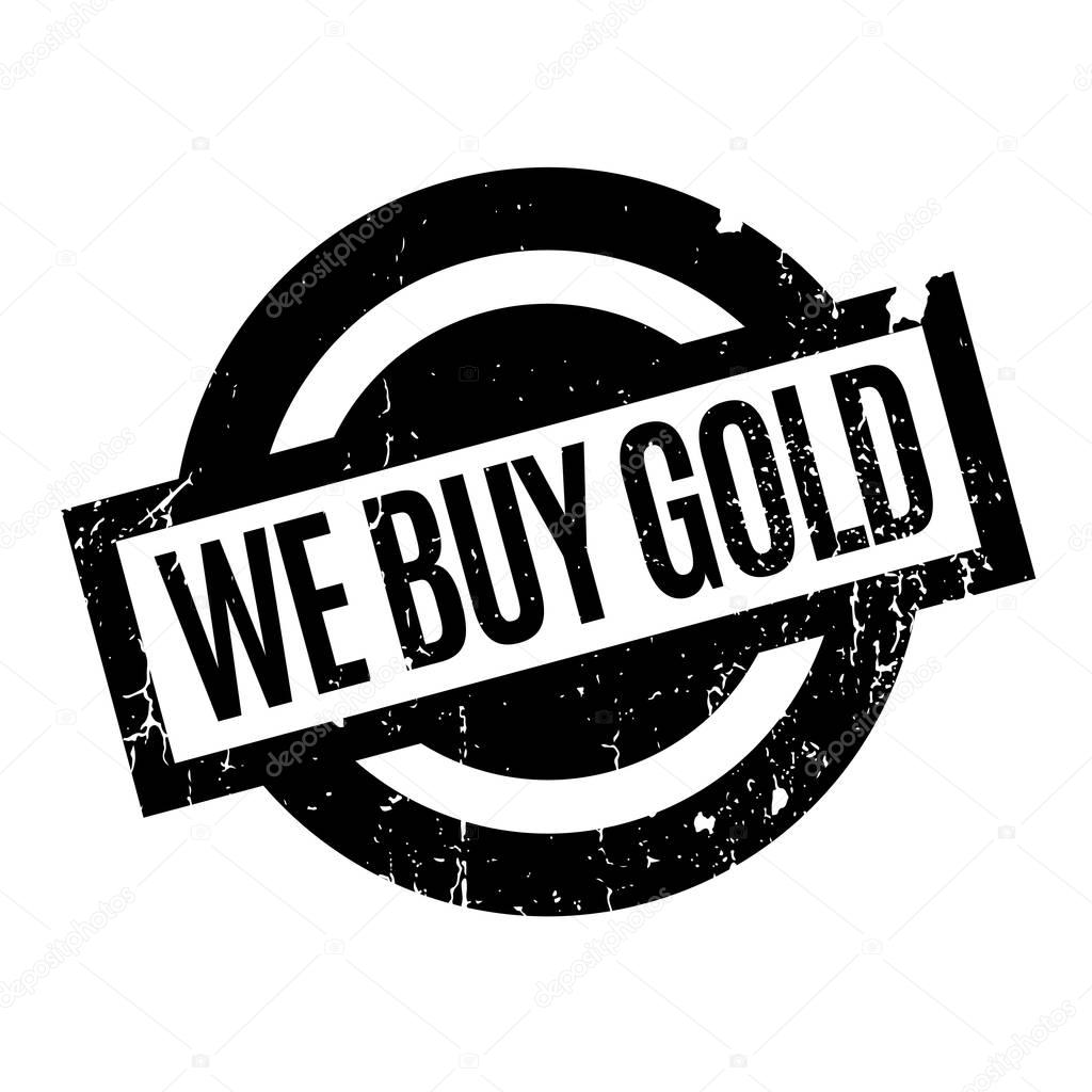 We Buy Gold rubber stamp