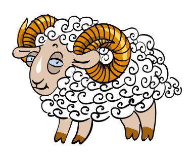 Keçinin çizgi film resim