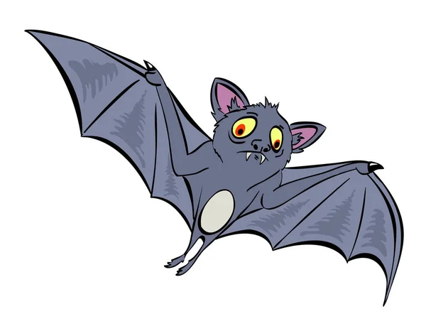 Kreslený obrázek halloween bat — Stockový vektor