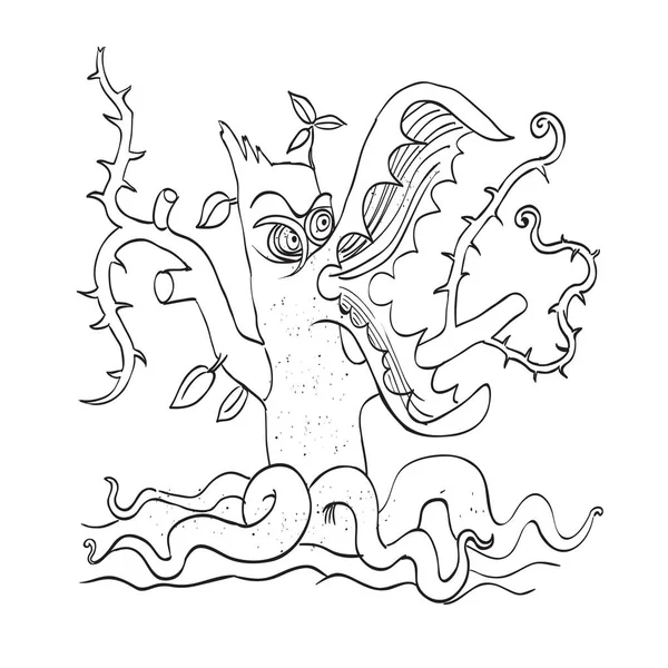 Canavar bitki çizgi film resim