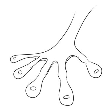 Uzaylı kolu çizgi film resim