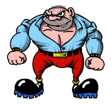 Sert adam çizgi film resim