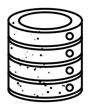 Çizgi film görüntü veritabanı simgesinin