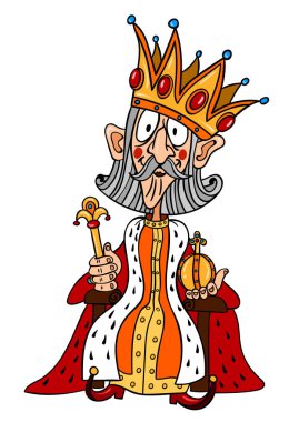 Kral büyük tacı olan çizgi film resim