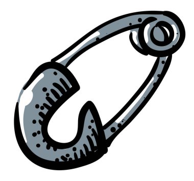 PIN simgesi çizgi film görüntüsü. PIN sembolü