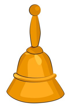 Çizgi film görüntü zil simgesini