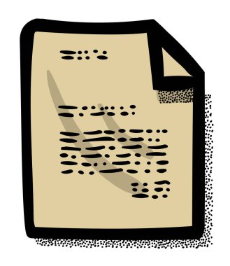 Çizgi film görüntü denetim listesi simgesinin. Pano sembol