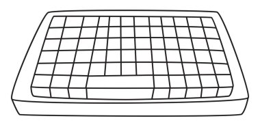 Çizgi film görüntü klavye simgesi