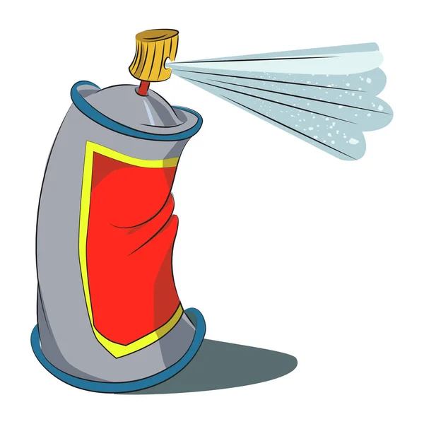 Imagen de dibujos animados de aerosol — Vector de stock
