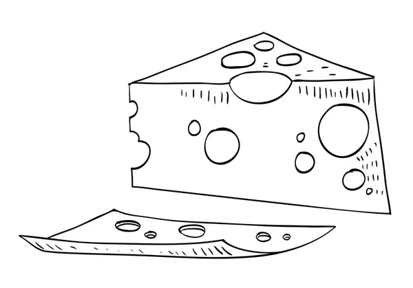 Карикатурное изображение сыра — стоковый вектор
