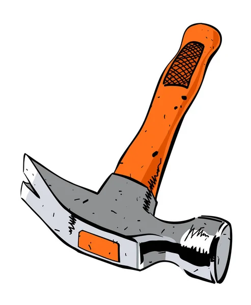 Cartoon image of hammer — Stock Vector