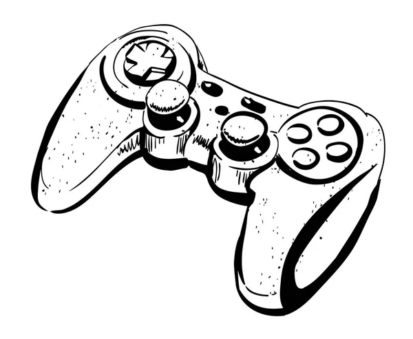 Image de bande dessinée de joystick — Image vectorielle