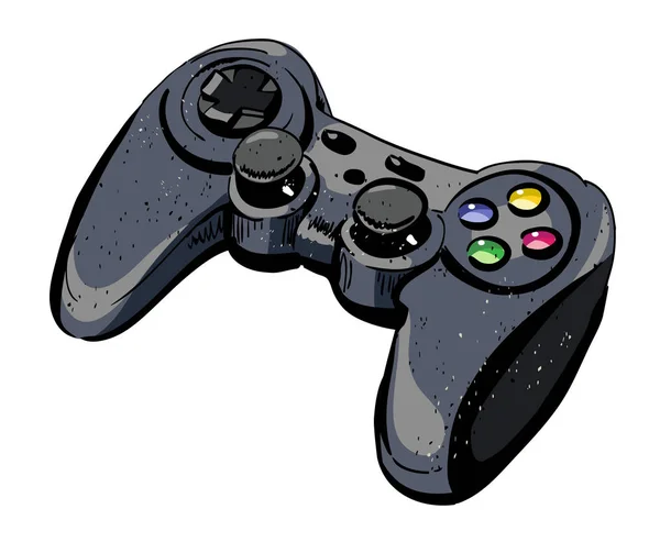 Image de bande dessinée de joystick — Image vectorielle