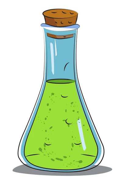 Image de bande dessinée de réaction chimique — Image vectorielle