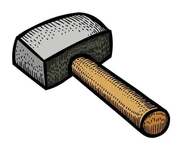 Kreskówka obraz z hammer — Wektor stockowy