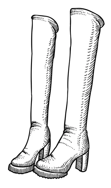 卡通形象的高统靴 — 图库矢量图片