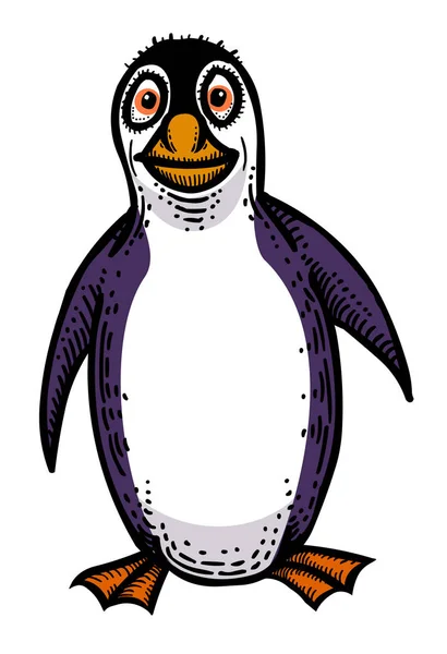 Карикатура на пингвина — стоковый вектор