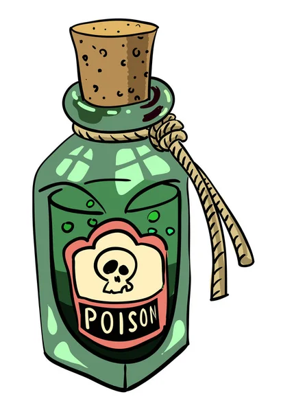 Imagen de dibujos animados de veneno — Vector de stock