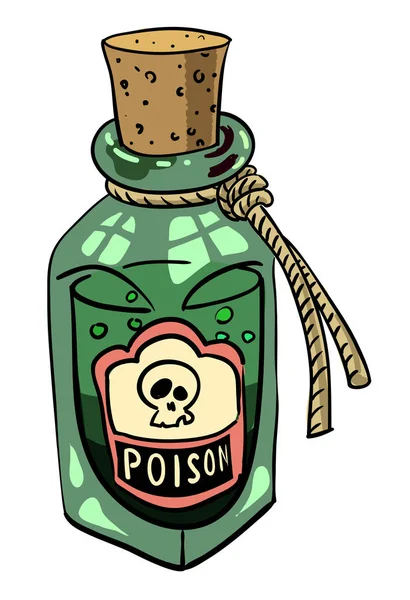 Cartoon image of poison — Stock Vector