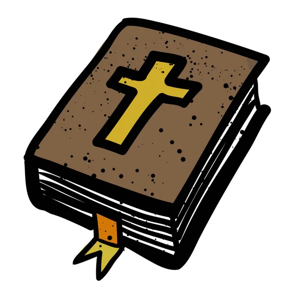Imagem dos desenhos animados de Ícone Bíblico. Símbolo religioso — Vetor de Stock