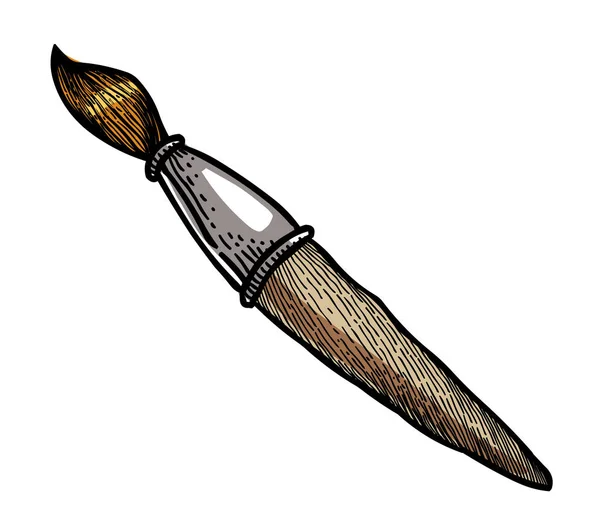 Cartoon image of Brush Icon. Paint symbol — Stock Vector