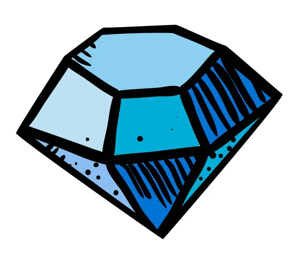 Imagen de dibujos animados de Diamond Icon. Símbolo diamante — Archivo Imágenes Vectoriales