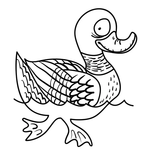 Image de dessin animé de canard — Image vectorielle