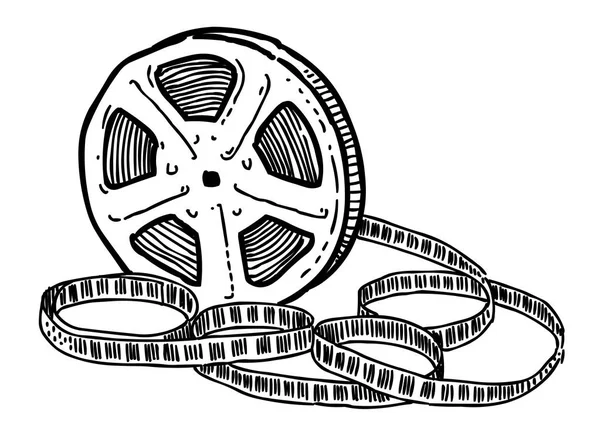 Cartoon-Bild der Filmrolle — Stockvektor