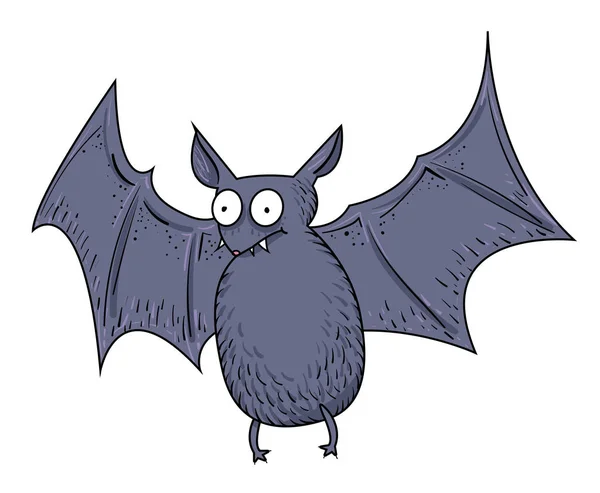 Kreslený obrázek halloween bat — Stockový vektor