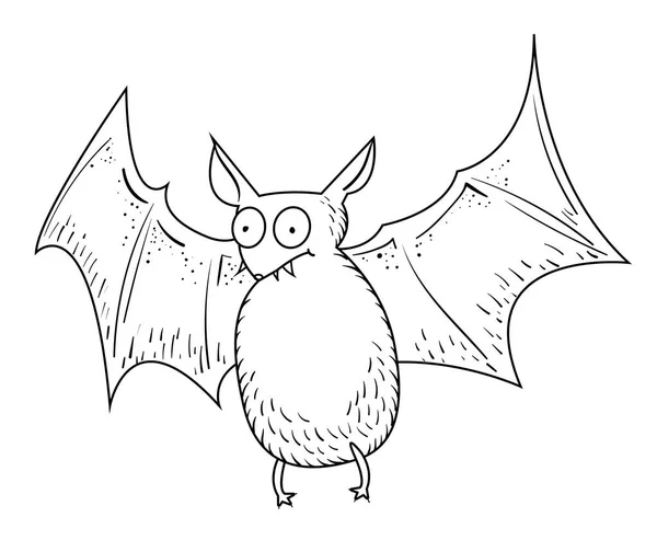 Kreslený obrázek halloween bat — Stockový vektor