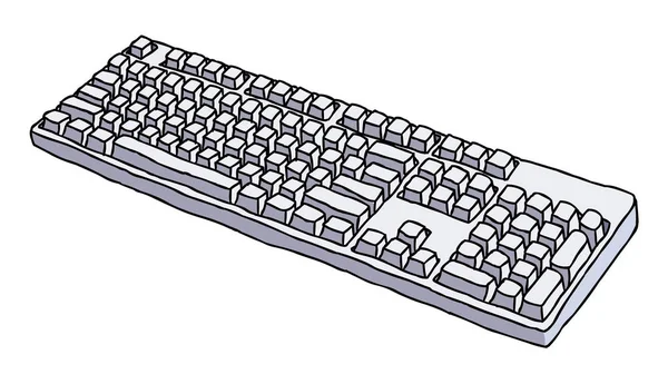 Imagen de dibujos animados del icono del teclado — Archivo Imágenes Vectoriales