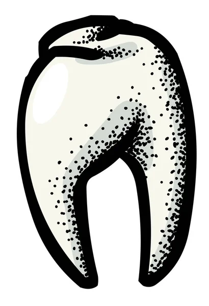 Imagen de dibujos animados del ícono de los dientes. Símbolo odontológico — Vector de stock