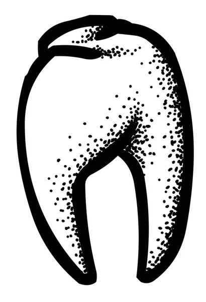 Imagem dos desenhos animados de Tooth Icon. Símbolo da odontologia — Vetor de Stock
