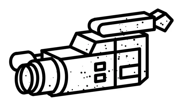 Imagen de dibujos animados de la cámara de vídeo. Símbolo cámara — Archivo Imágenes Vectoriales