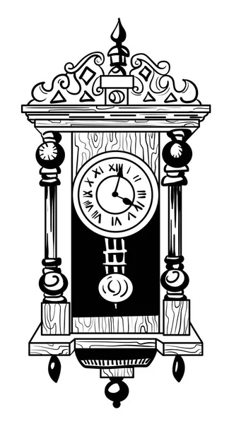 Eski saat görüntüsünü çizgi film