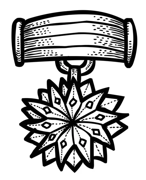 Tecknad bild av Award-ikonen. Badge symbol — Stock vektor