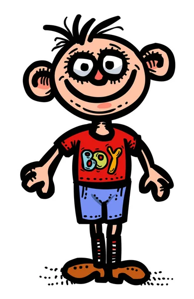 Cartoon afbeelding van het pictogram van de jongen. Man symbool — Stockvector