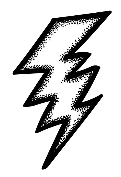 Карикатурное изображение иконы молнии. Символ болта — стоковый вектор