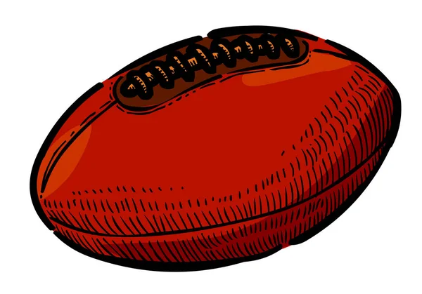 Cartoon-Bild des Rugby-Balls — Stockvektor