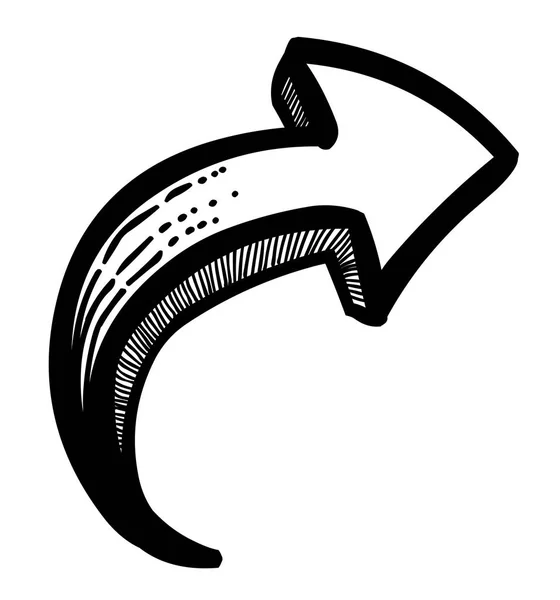 Kreslený obrázek ikony šipky. Symbol šipky — Stockový vektor