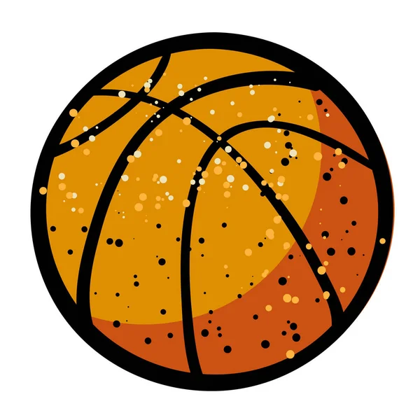 Εικόνα κινουμένων σχεδίων μπάλα μπάσκετ — Διανυσματικό Αρχείο