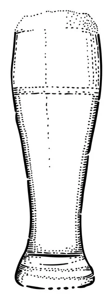 Image de bande dessinée de l'icône de la bière. Symbole verre bière — Image vectorielle