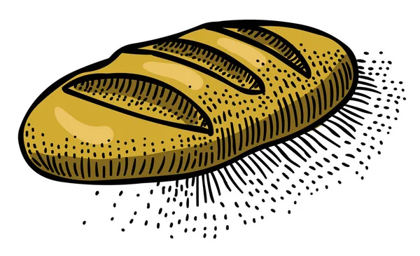 Cartoon-Bild der Brot-Ikone. Brotsymbol — Stockvektor