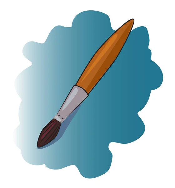 Immagine del cartone animato di Icona pennello. Simbolo vernice — Vettoriale Stock