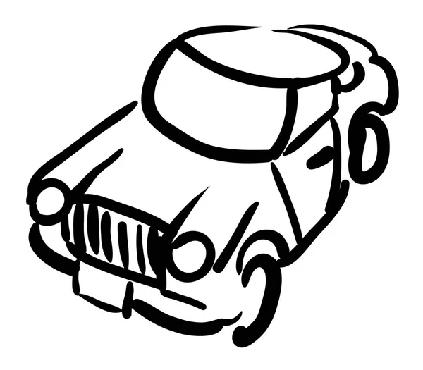 Imagen de dibujos animados del icono del coche. Símbolo del automóvil — Vector de stock